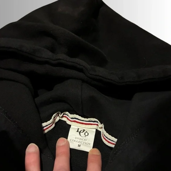 Draco Collection Black Sweatsuit Set - Hoodie & Joggers - Size Medium - EUC - Picture 5 of 6